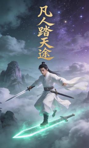 短剧《凡人踏天途》海报
