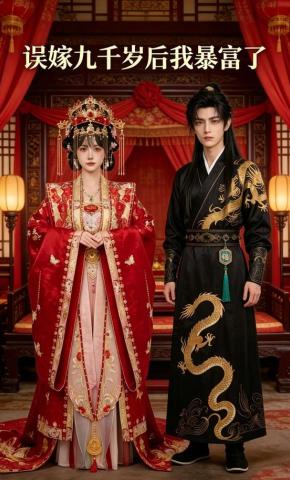 短剧《误嫁九千岁后我暴富了》海报