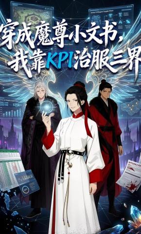 短剧《穿成魔尊小文书，我靠KPI治服三界》海报