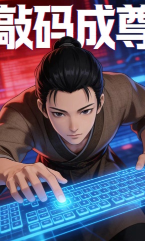 短剧《敲码成尊》海报