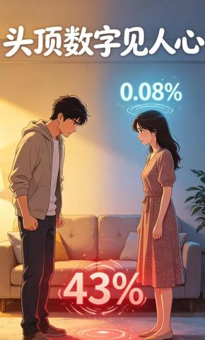 短剧《头顶数字见人心》海报