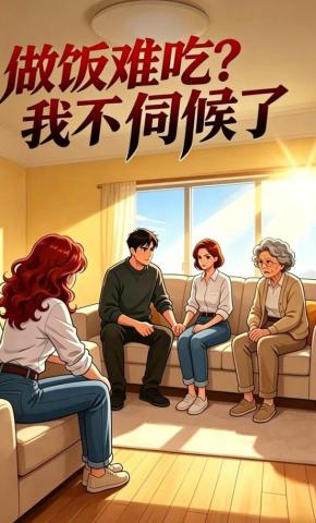 短剧《做饭难吃？我不伺候了》海报