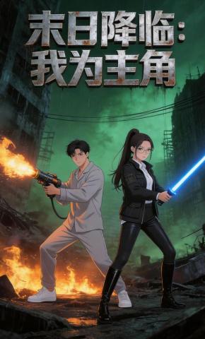 短剧《末日降临：我为主角》海报