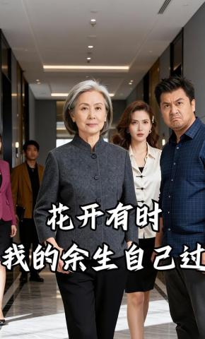 短剧《花开有时，我的余生自己过》海报