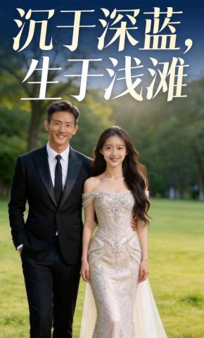 短剧《沉于深蓝，生于浅摊》海报