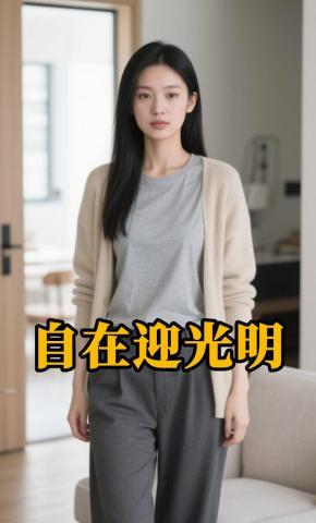 短剧《自在迎光明》海报