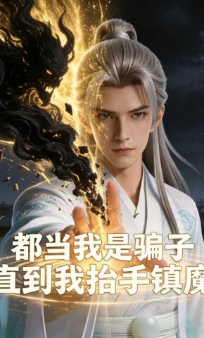 短剧《都当我是骗子，直到我抬手镇魔》海报