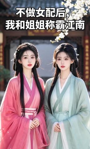 短剧《不做女配后，我和姐姐称霸江南》海报