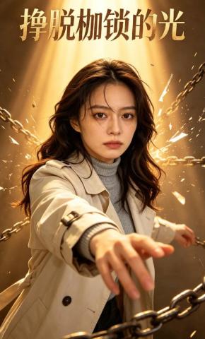 短剧《挣脱枷锁的光》海报