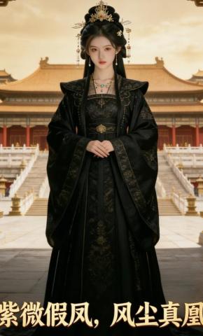 短剧《紫微假凤，风尘真凰》海报