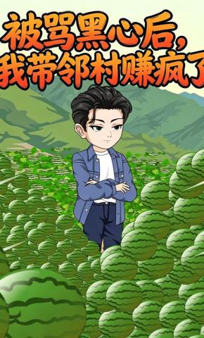 短剧《被骂黑心后，我带邻村赚疯了》海报