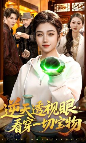 短剧《逆天透视眼，看穿一切宝物》海报