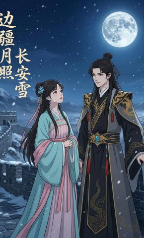 短剧《边疆月照长安雪》海报