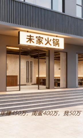 短剧《年赚450万，闺蜜400万我50万》海报