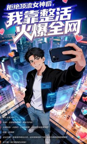 短剧《拒绝顶流女神后，我靠整活火爆全网》海报