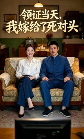 短剧《领证当天，我嫁给了死对头》海报
