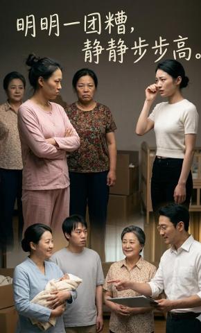 短剧《明明一团糟，静静步步高》海报