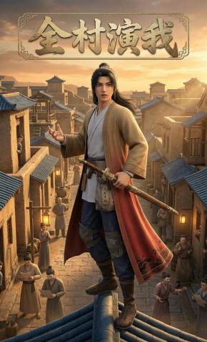 短剧《全村演我》海报