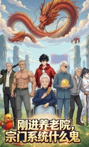 短剧《刚进养老院，宗门系统什么鬼》海报