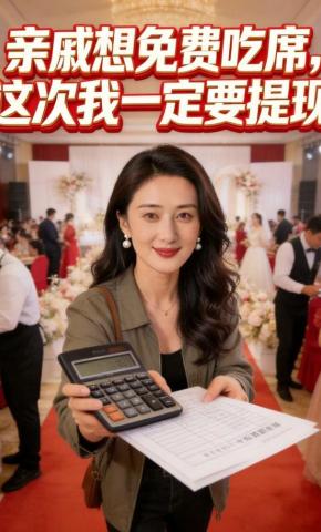 短剧《亲戚想免费吃席，这次我一定要提现》海报
