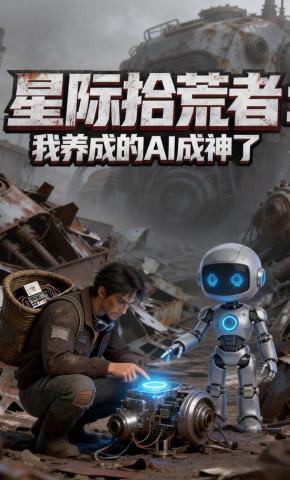短剧《星际拾荒者：我养成的AI成神了》海报