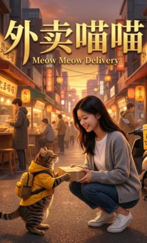 短剧《外卖喵喵》海报