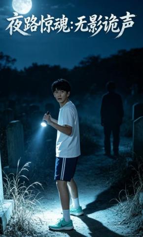 短剧《夜路惊魂：无影诡声》海报