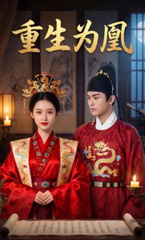 短剧《重生为凰》海报