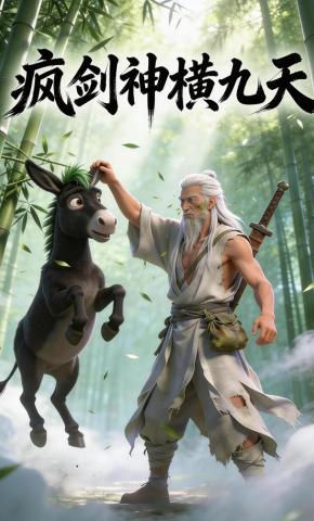 短剧《疯剑神横九天》海报