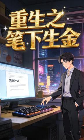 短剧《重生之笔下生金》海报