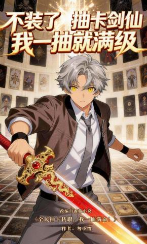 短剧《不装了，抽卡剑仙我一抽就满级》海报