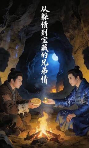 短剧《从躲债到宝藏的兄弟情》海报