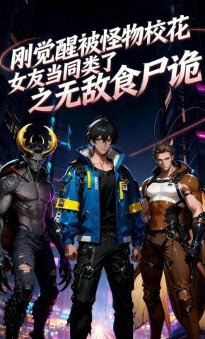 短剧《刚觉醒被怪物校花女友当同类了之无敌食尸诡》海报