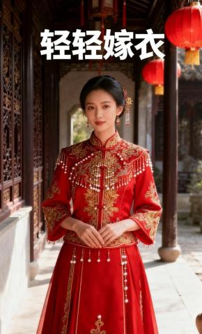短剧《轻轻嫁衣》海报