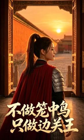 短剧《不做笼中鸟，只做边关王》海报