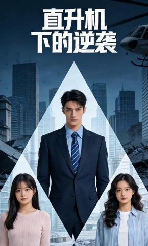 短剧《直升机下的逆袭》海报