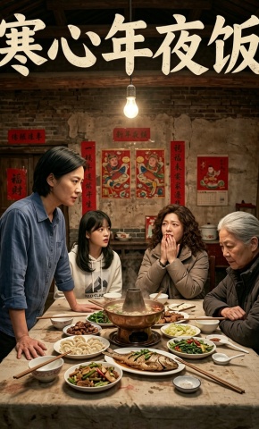 短剧《寒心年夜饭》海报