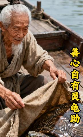 短剧《善心自有灵龟助》海报