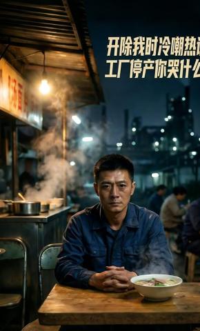 短剧《开除我时冷嘲热讽，工厂停产你哭什么？》海报