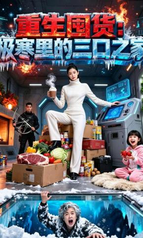 短剧《重生囤货：极寒里的三口之家》海报