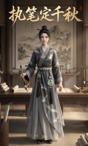 短剧《执笔定千秋》海报