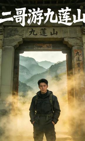 短剧《二哥游九莲山》海报