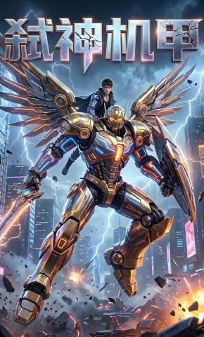 短剧《弑神机甲》海报