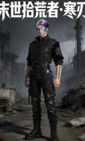 短剧《末世拾荒者寒刃》海报