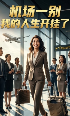 短剧《机场一别我的人生开挂了》海报