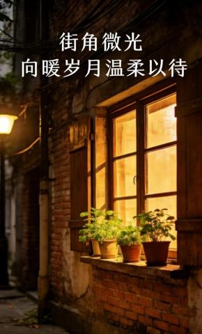短剧《街角微光向暖岁月温柔以待》海报