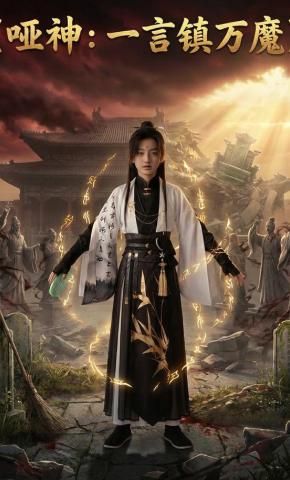 短剧《哑神：一言镇万魔》海报