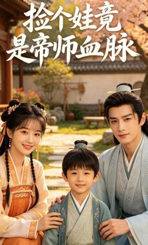 短剧《捡个娃竟是帝师血脉》海报