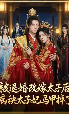 短剧《被退婚改嫁太子后，病秧太子妃马甲掉了》海报