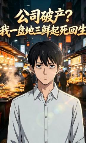 短剧《公司破产？我一盘地三鲜起死回生》海报
